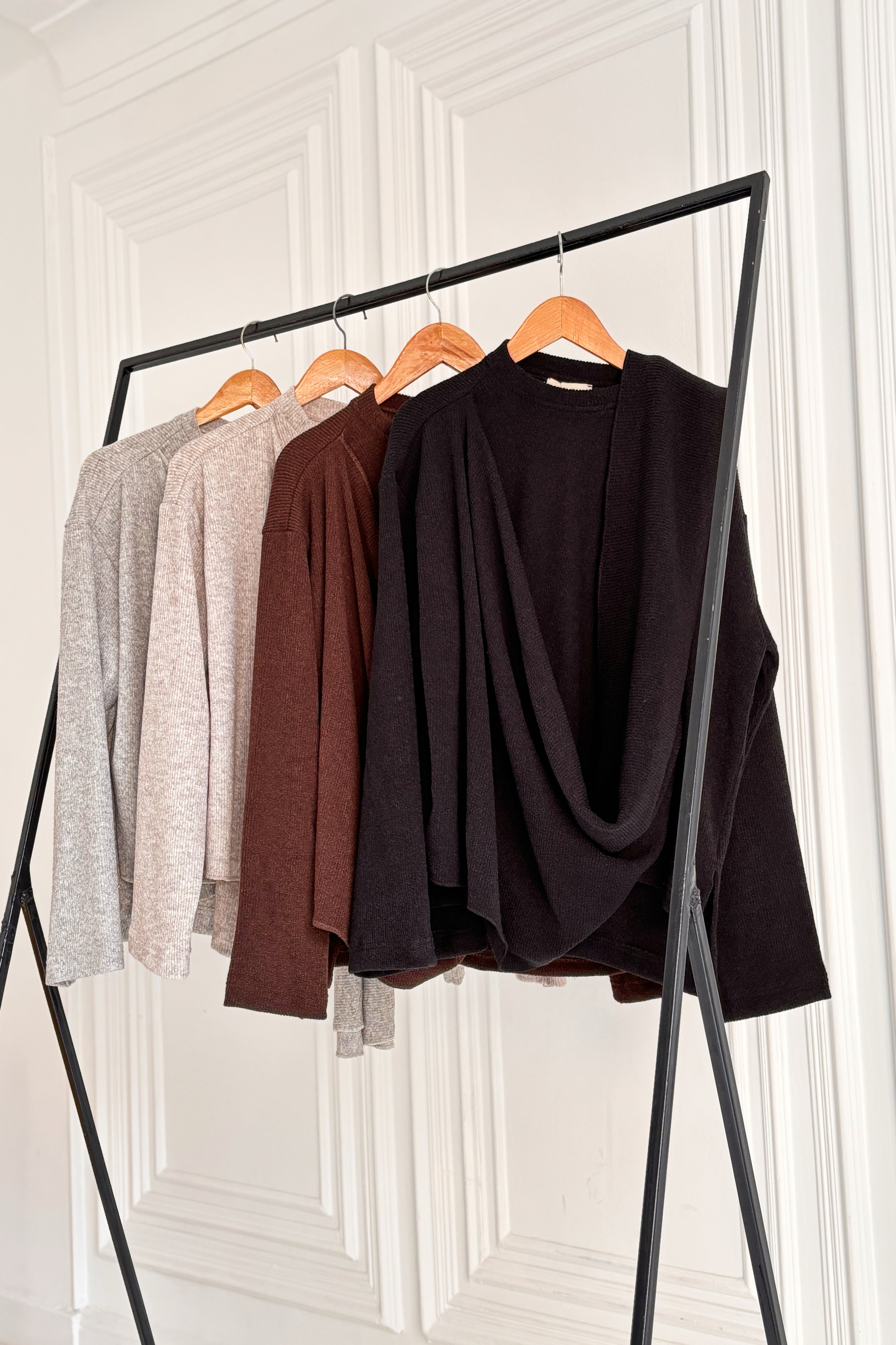 Scarf knit Pullover