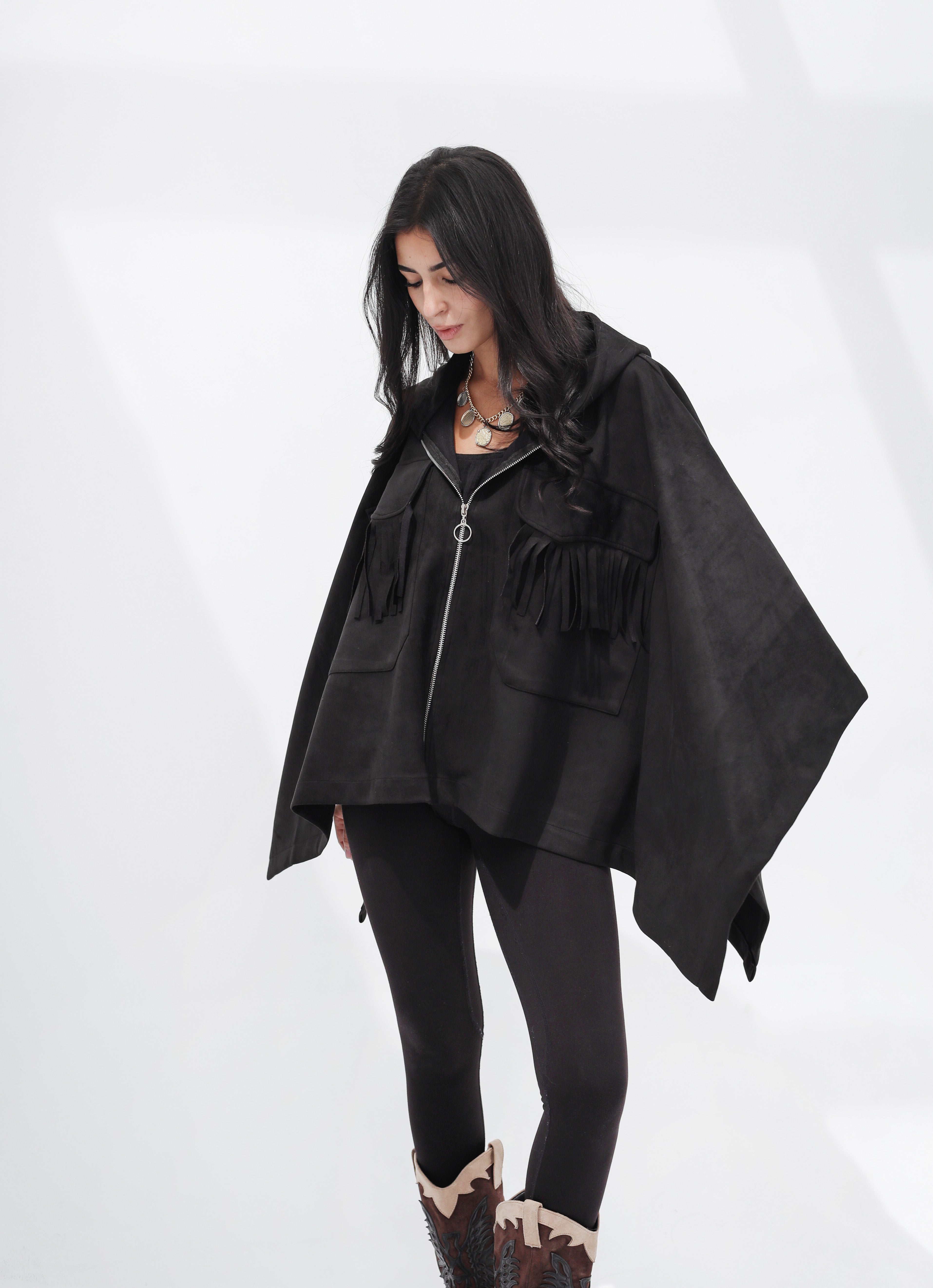Fringe Cape Jacket