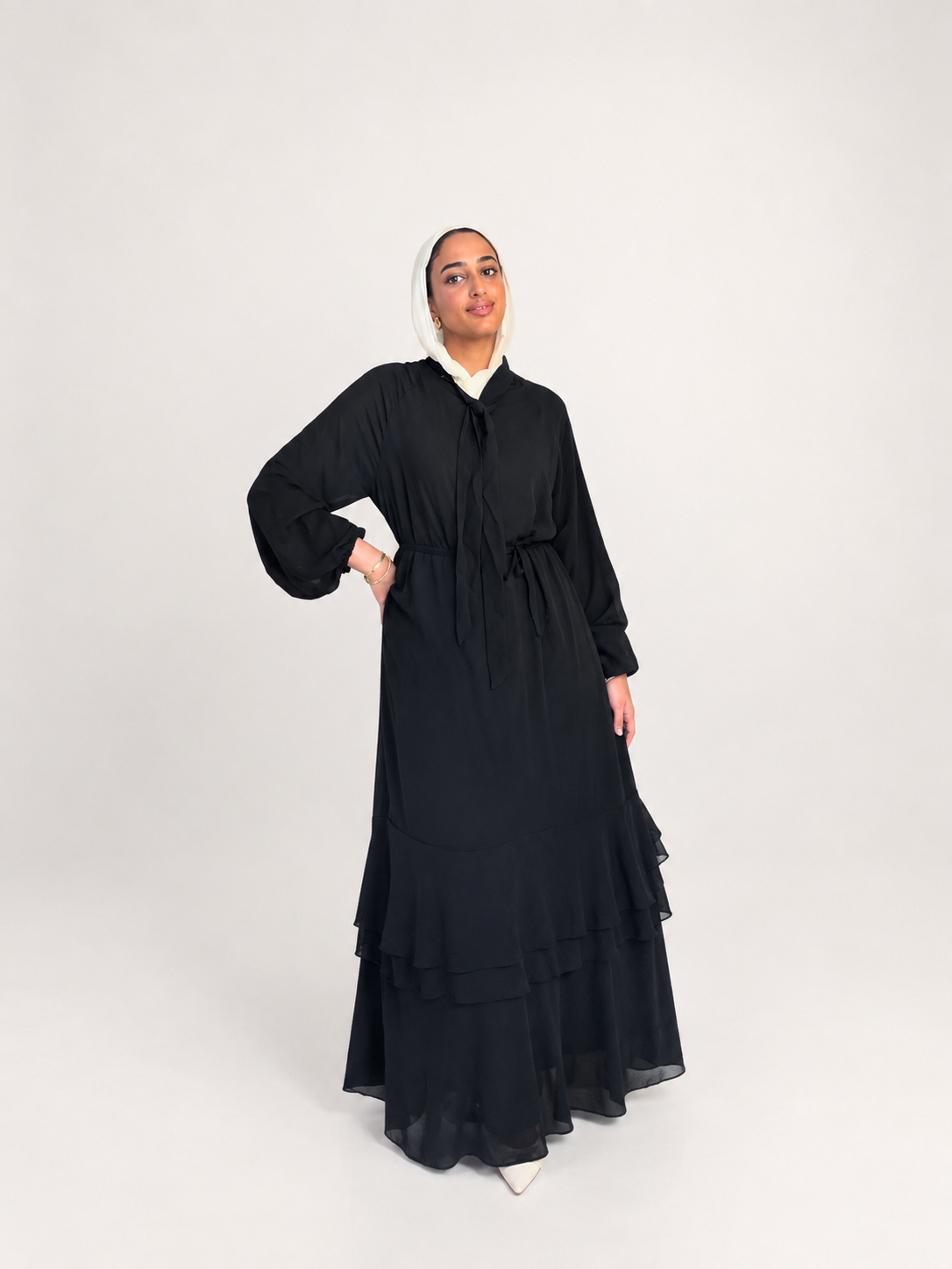 Chiiffon Ruffles Dress
