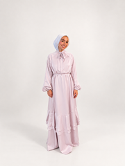 Satin Ruffles Dress