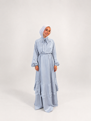 Satin Ruffles Dress