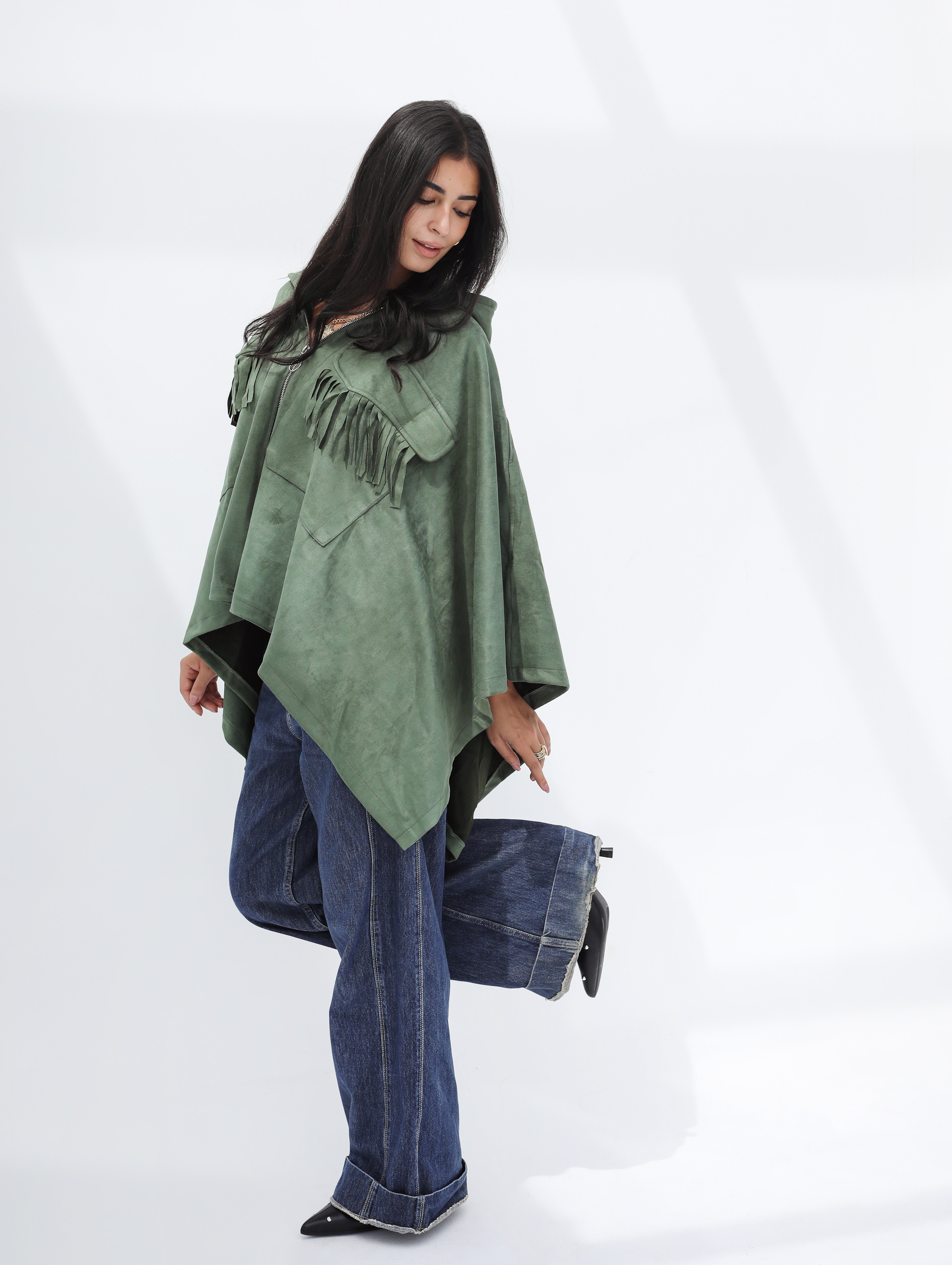 Fringe Cape Jacket
